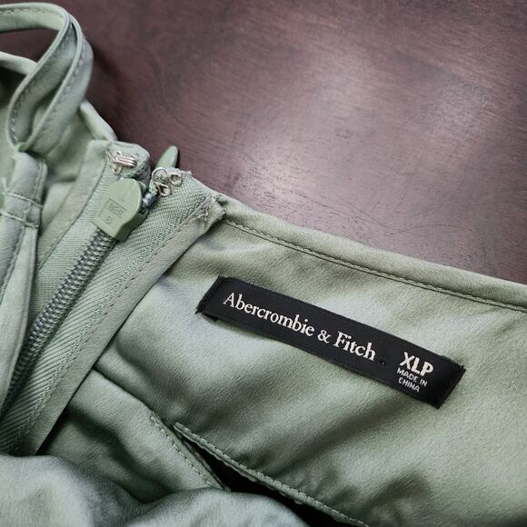 NWT Abercrombie & Fitch Giselle Pleated Cutout Maxi Dress Size XL Petite - Picture 3 of 6